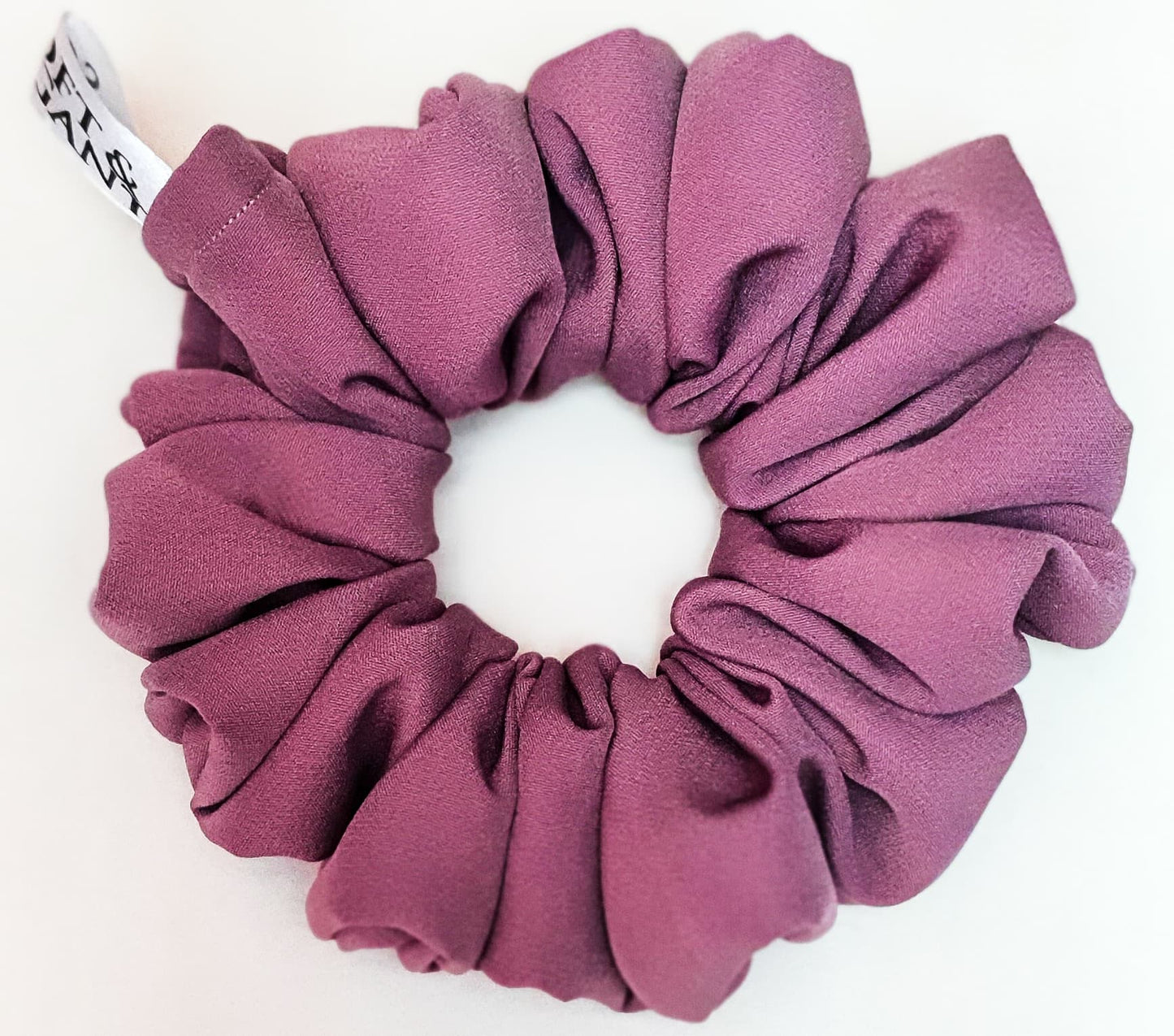 Best HQ crepe Hair scrunchies (Lovely Grape) l by soft&elegant