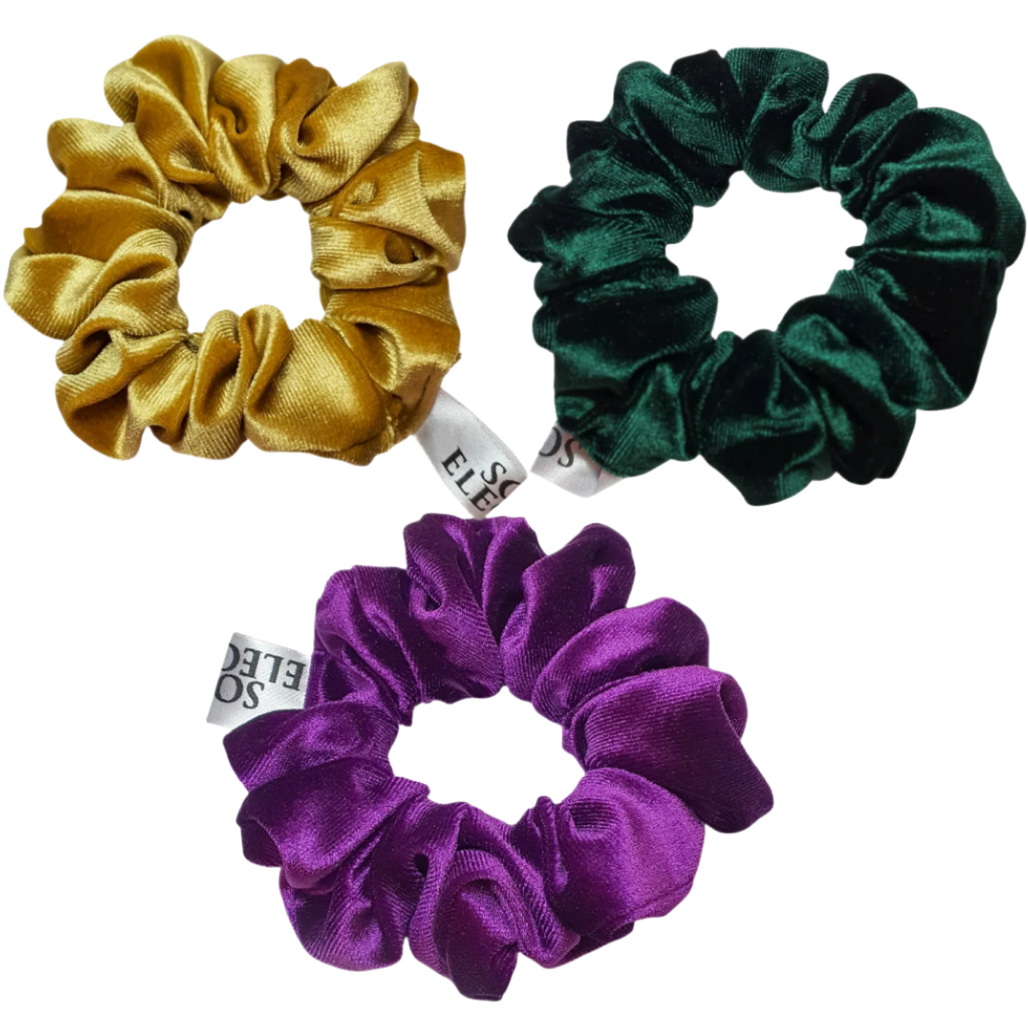 bundles regular scrunchies, regular scrunchie by softanelegant, Everyday Classic Set of 3PCS