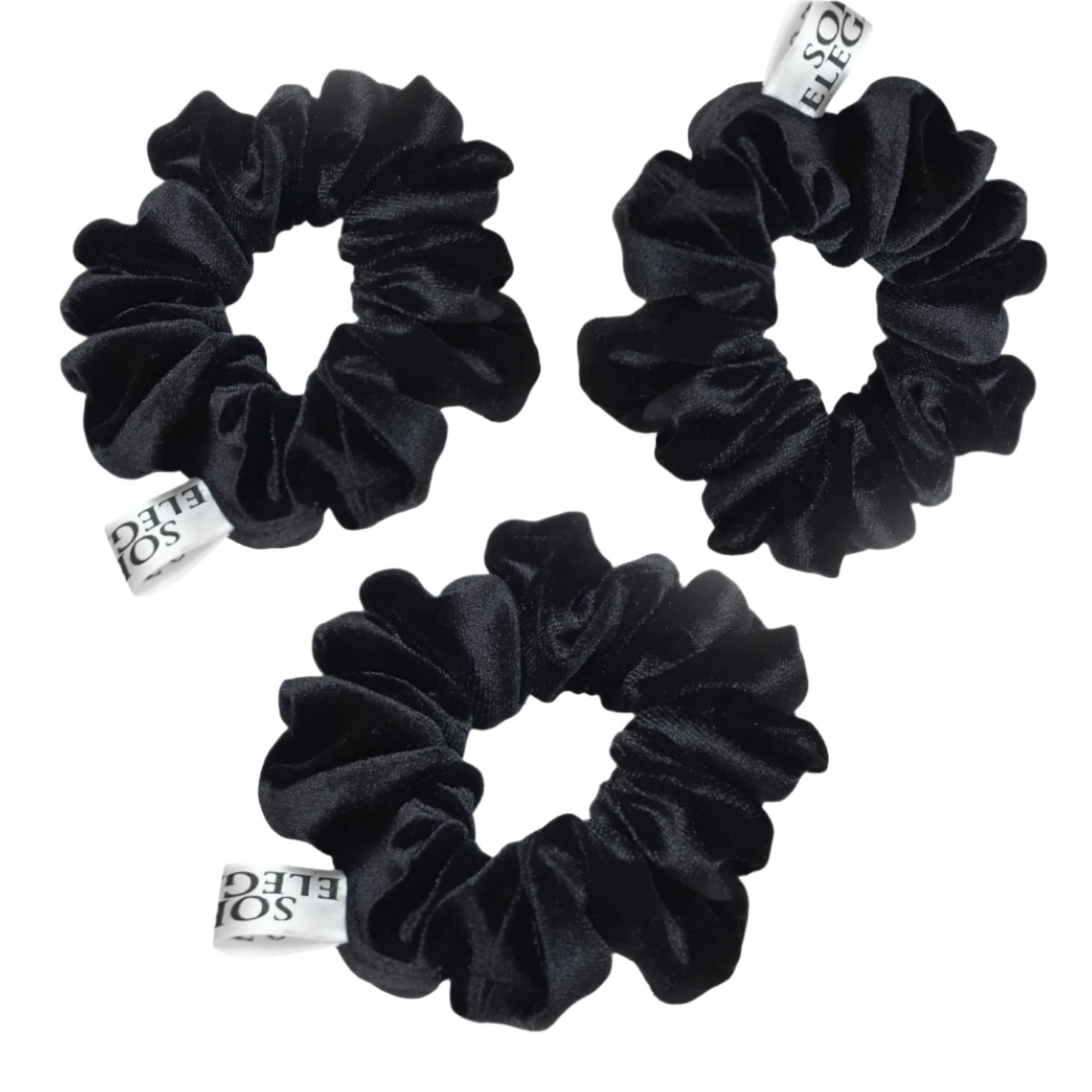 Set of 3 regular scrunchies, Ideal for daily use, Soft, stylish, and lightweight, Great for all hair types