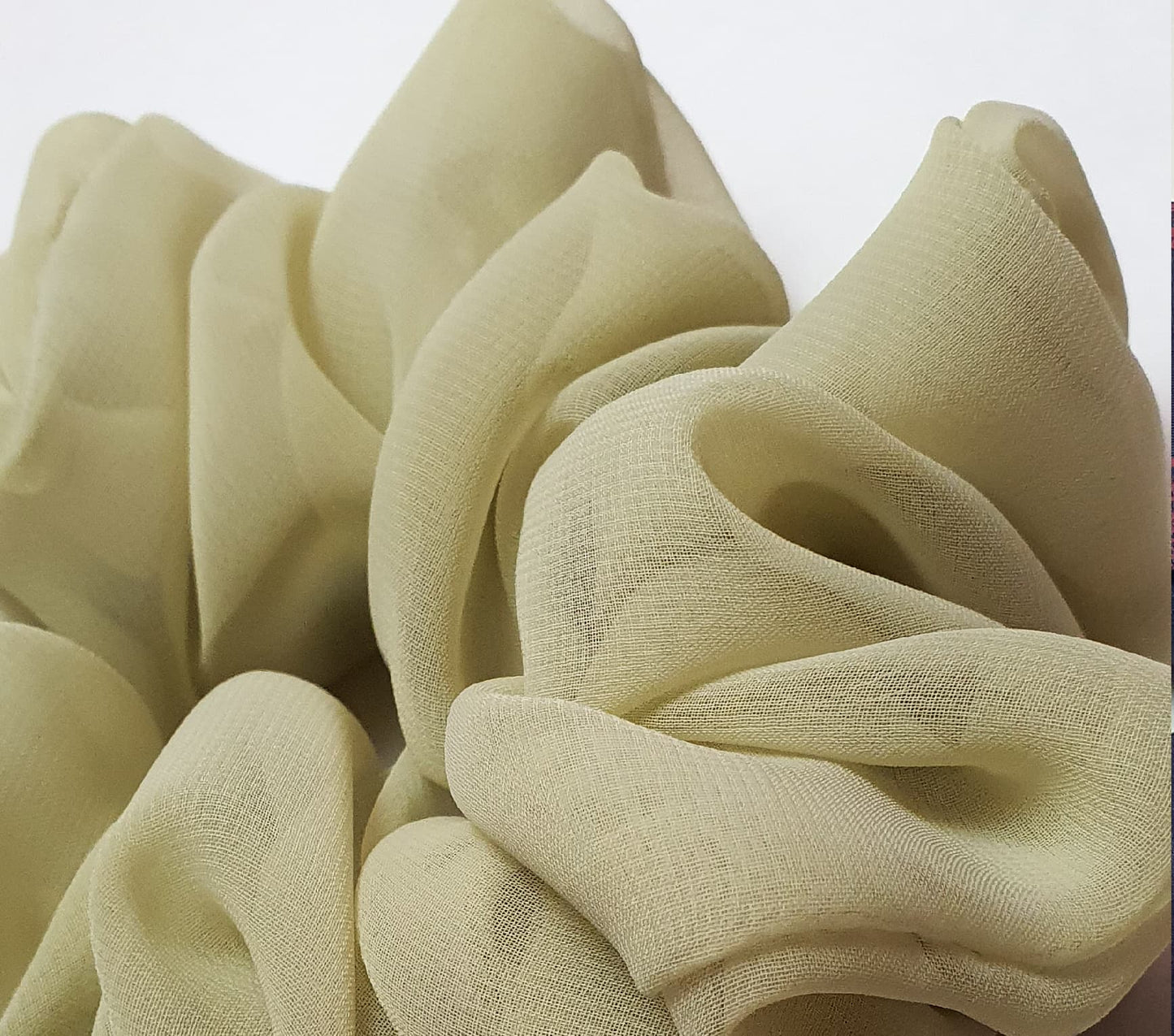 best HQ chiffon scrunchies (Dusty Green) BY soft&elegant hair accessories