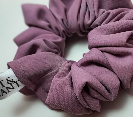 Best HQ crepe Hair scrunchies (Lovely Grape) l by soft&elegant