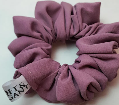 Best HQ crepe Hair scrunchies (Lovely Grape) l by soft&elegant