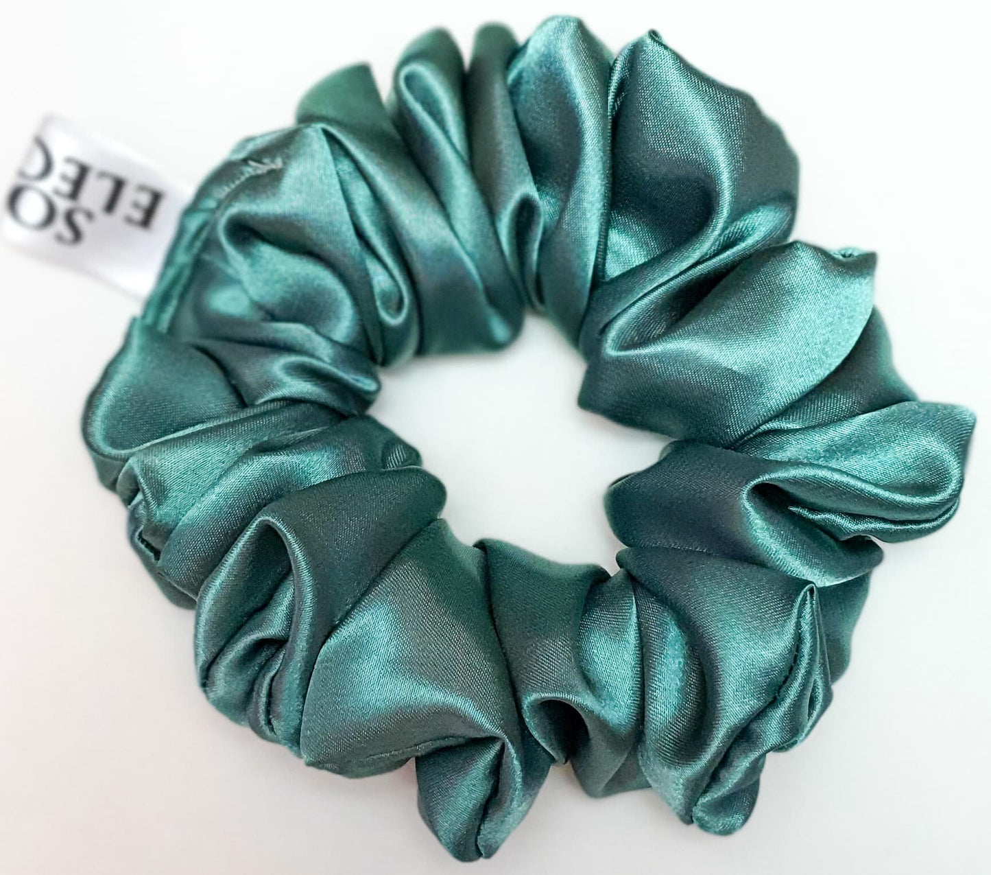 Hight Quality satin scrunchies (Ocean) l by soft&elegant