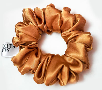 Satin scrunchy Gold Finder - soft&elegant women hair accessories