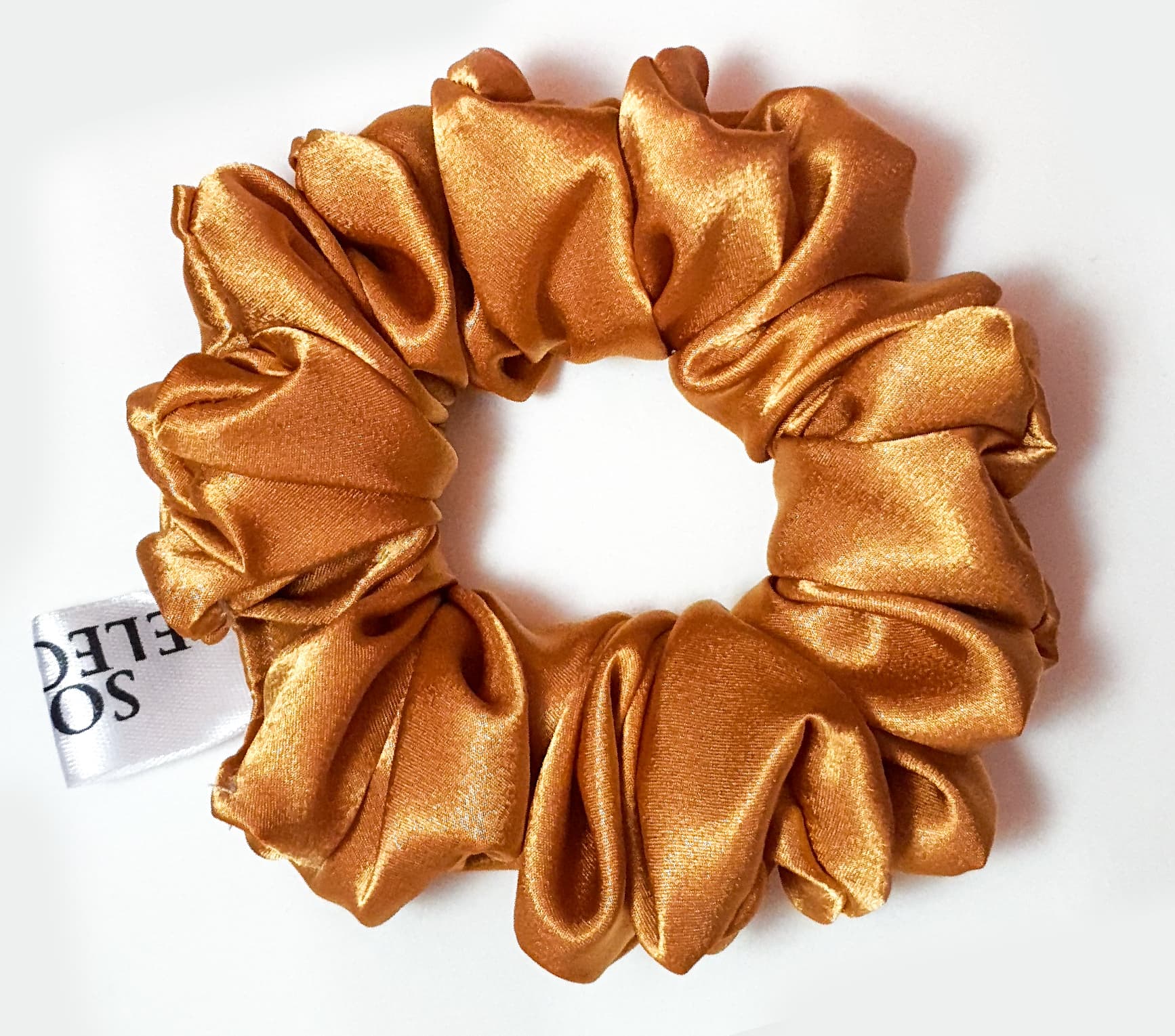 Satin scrunchy Gold Finder - soft&elegant women hair accessories