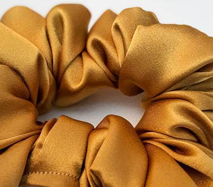 Satin scrunchy Gold Finder - soft&elegant women hair accessories