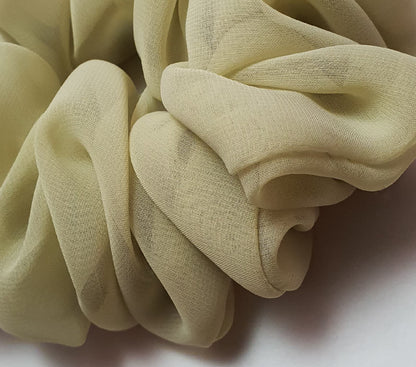 best HQ chiffon scrunchies (Dusty Green) BY soft&elegant hair accessories